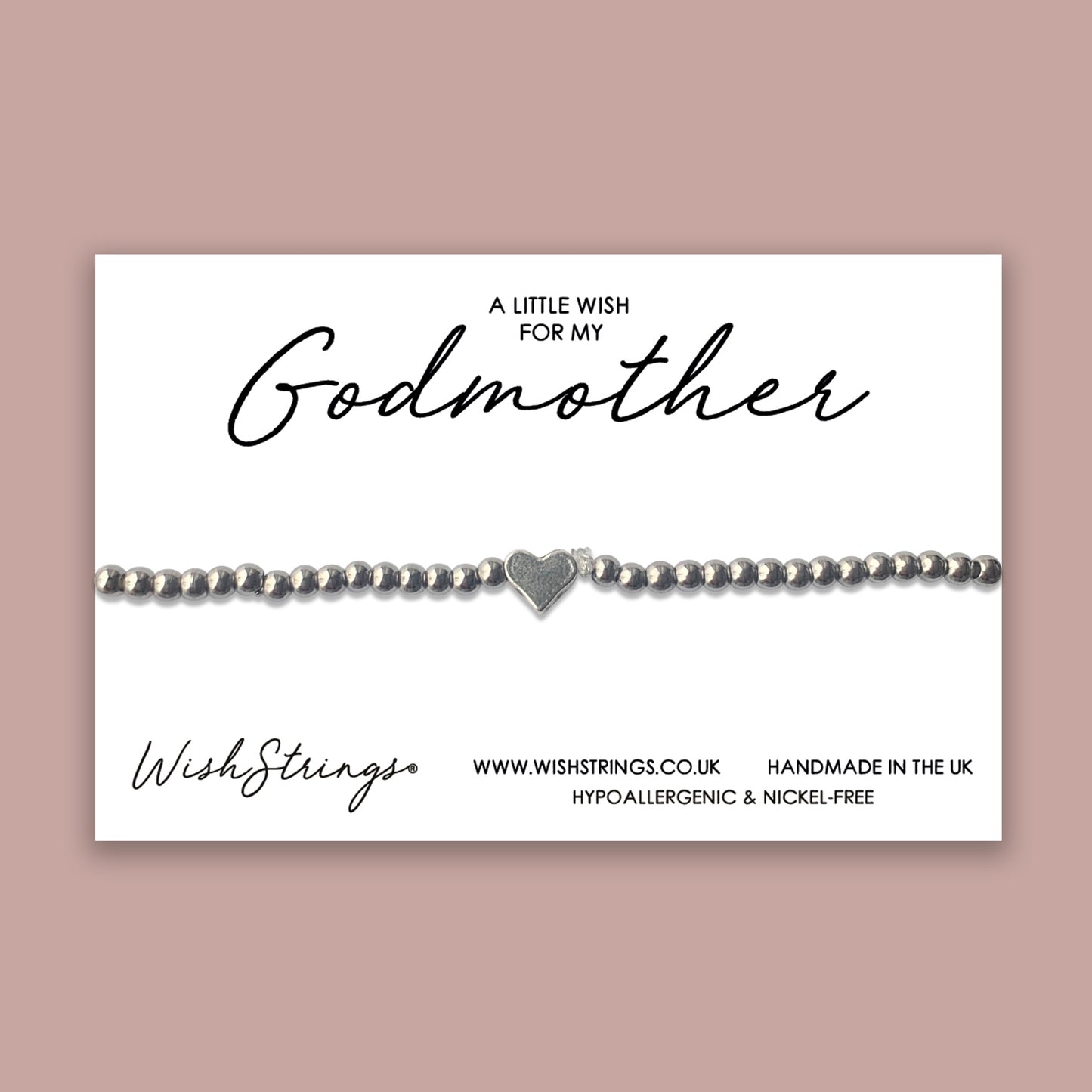 Godmother - Heart Stretch Bracelet