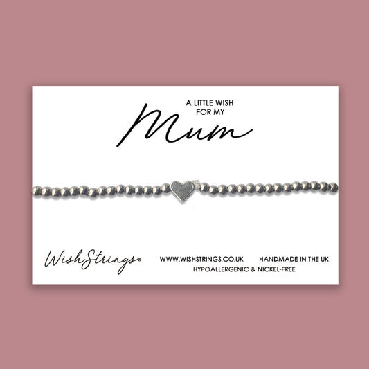 Mum - Heart Stretch Bracelet