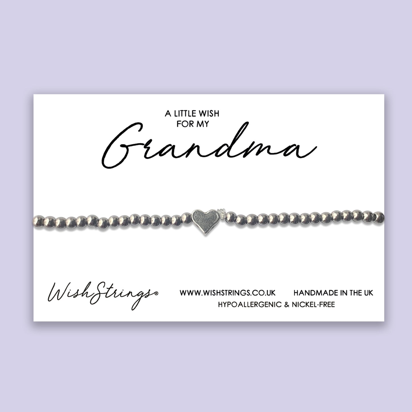 Grandma - Heart Stretch Bracelet