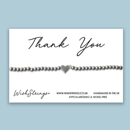 Thank You - Heart Stretch Bracelet