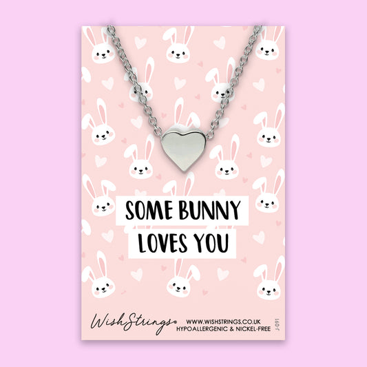 Some Bunny Loves You - Heart Necklace