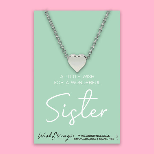 Sister - Heart Necklace