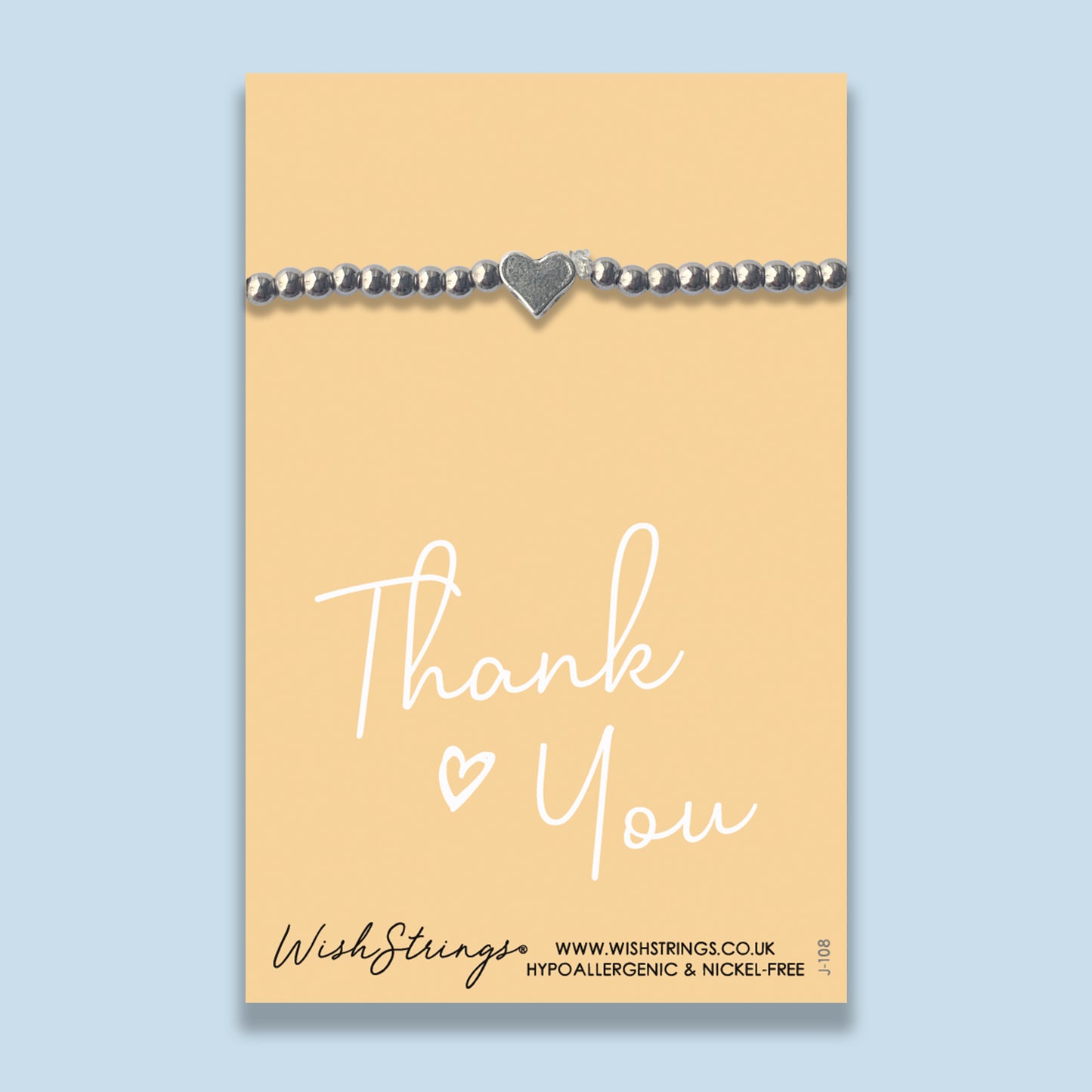 Thank You - Heart Stretch Bracelet