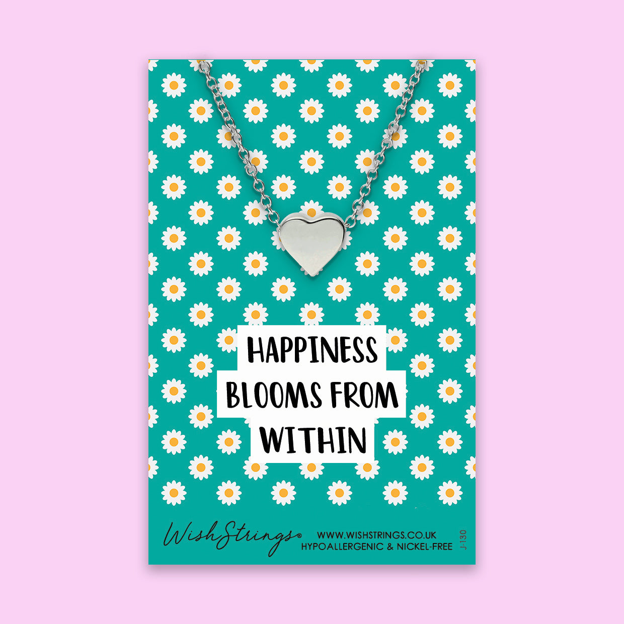 Happiness Blooms from Within - Heart Necklace