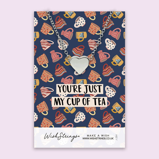 You're Just my Cup of Tea - Heart Necklace
