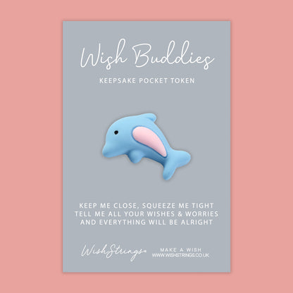Dolphin - WishBuddies - Pocket Hug Token (WB007)