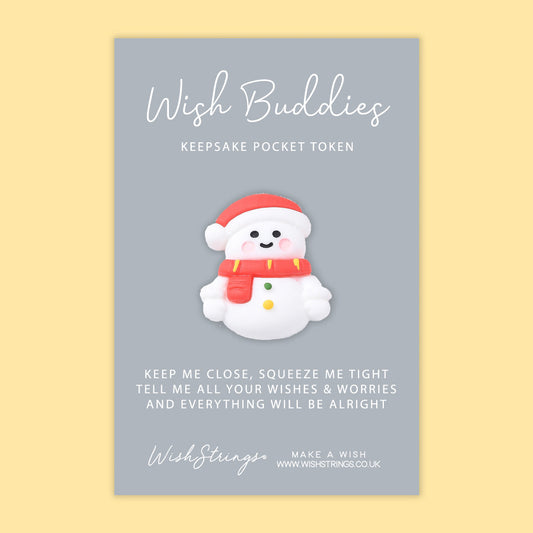 Snowman - WishBuddies - Pocket Hug Token (WB017)