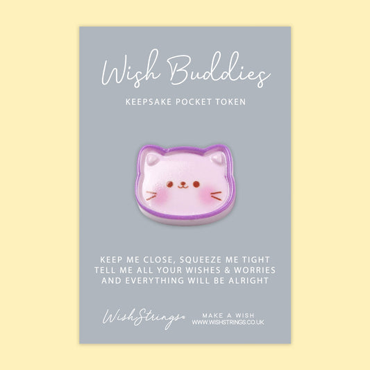 Cat - WishBuddies - Pocket Hug Token (WB033)