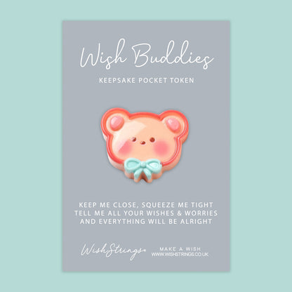 Teddy Bear - WishBuddies - Pocket Hug Token (WB035)