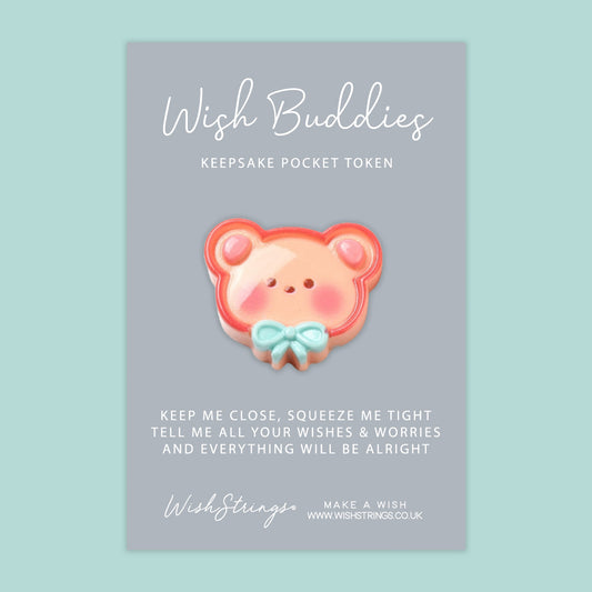 Teddy Bear - WishBuddies - Pocket Hug Token (WB035)