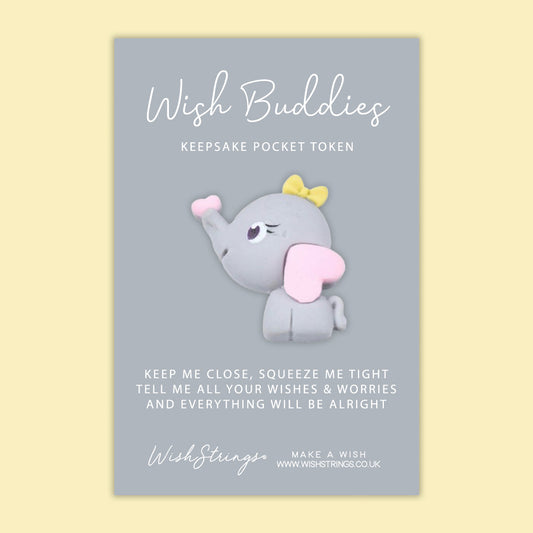 Elephant - WishBuddies - Pocket Hug Token (WB043)