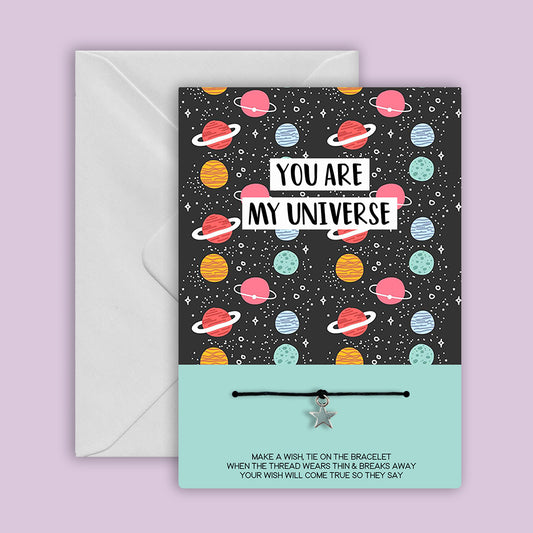 You Are My Universe - WishCard Greeting Card