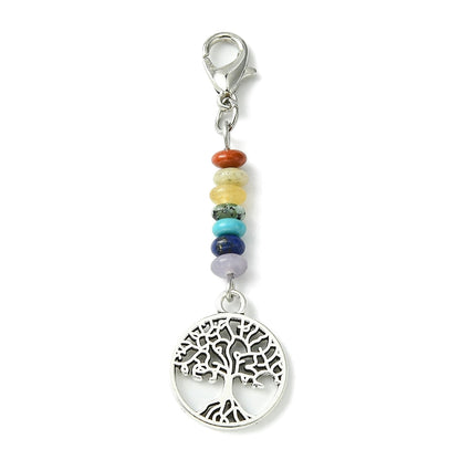 Tree of Life - Wish Charms - Keepsake Clip on Charm with Gemstones