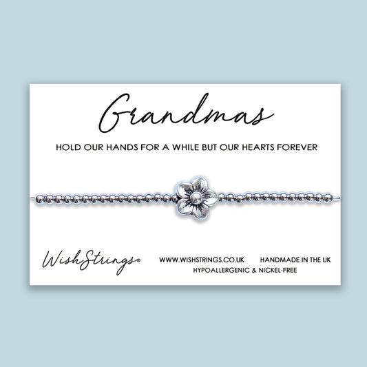 Grandma Hold Hands - Flower Stretch Bracelet