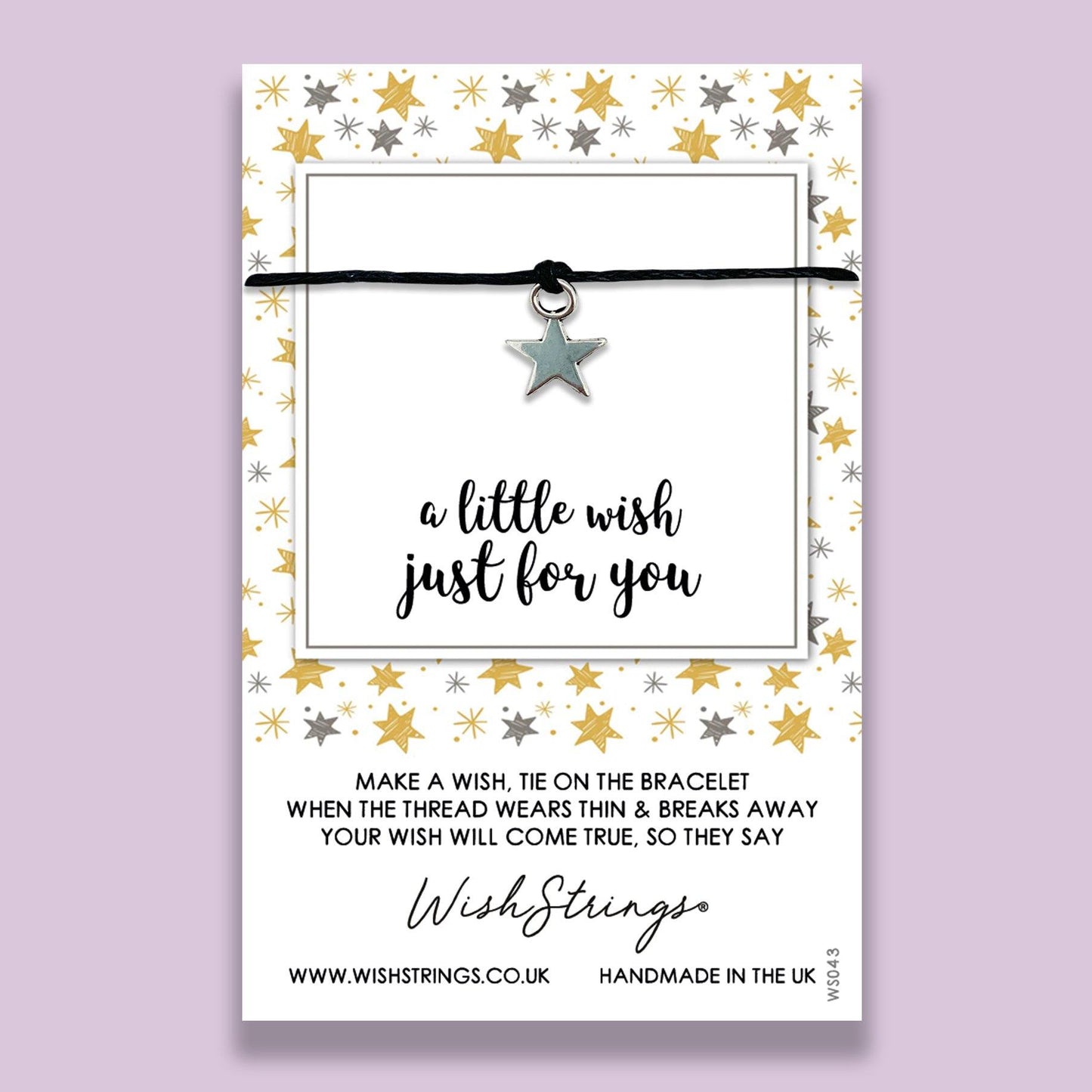 A Little Wish - WishStrings Wish Bracelet - Friendship Bracelet with Quote Card | Send a Wish