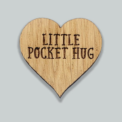 GEMINI, Star Sign - Oak Pocket Hug Token | J294