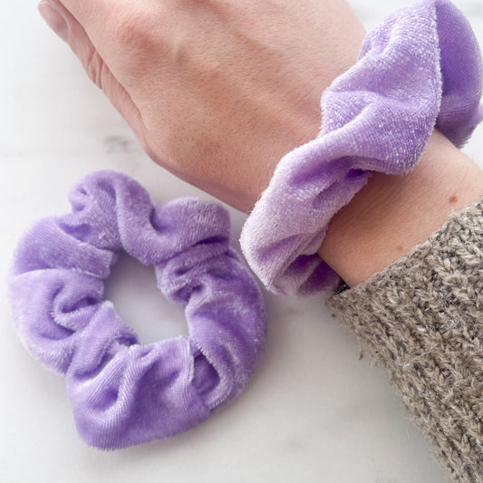 Purple Hair Scrunchie