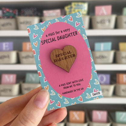 SALE - Special Daughter - Pocket Hug Token - SW019
