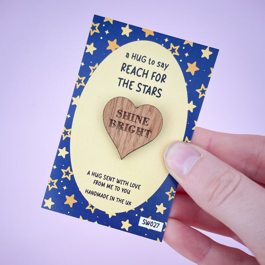 SALE - Reach for the Stars - Pocket Hug Token - SW027