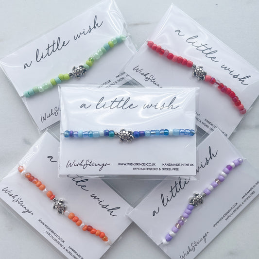 Turtle Beaded Bracelet, random colour