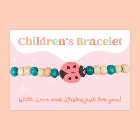 Ladybird - Children's Beaded Bracelet (CB001)