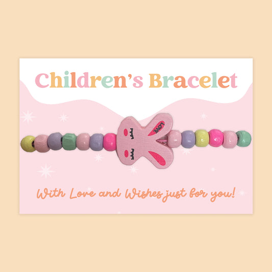 Rabbit - Children's Beaded Bracelet (CB003)