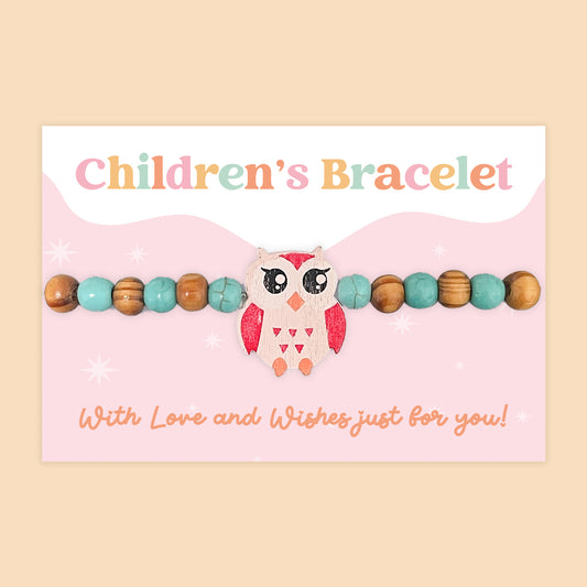 Owl - Children's Beaded Bracelet (CB006)