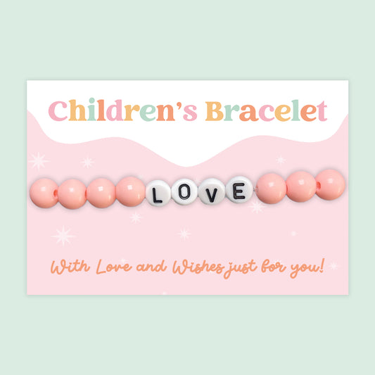 Love - Children's Beaded Bracelet (CB027)