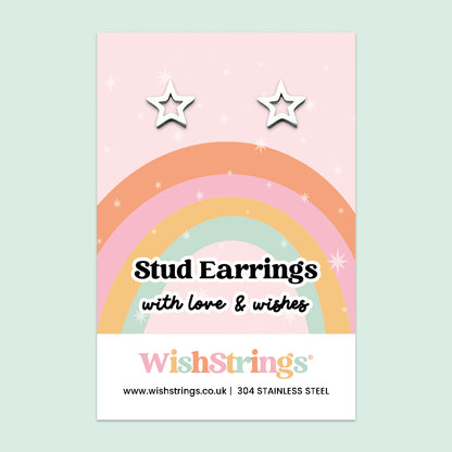 Star Stud Earrings | Stainless Steel Jewellery with Meaning | Uplifting Gift of Hope, Dreams & Confidence