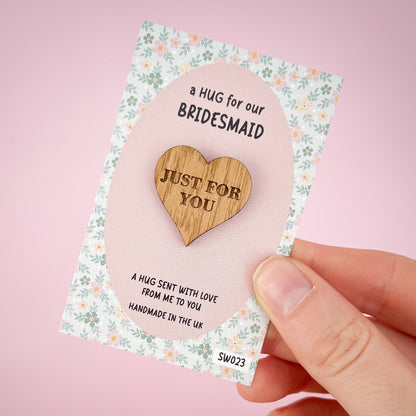 SALE - Bridesmaid - Pocket Hug Token - SW023
