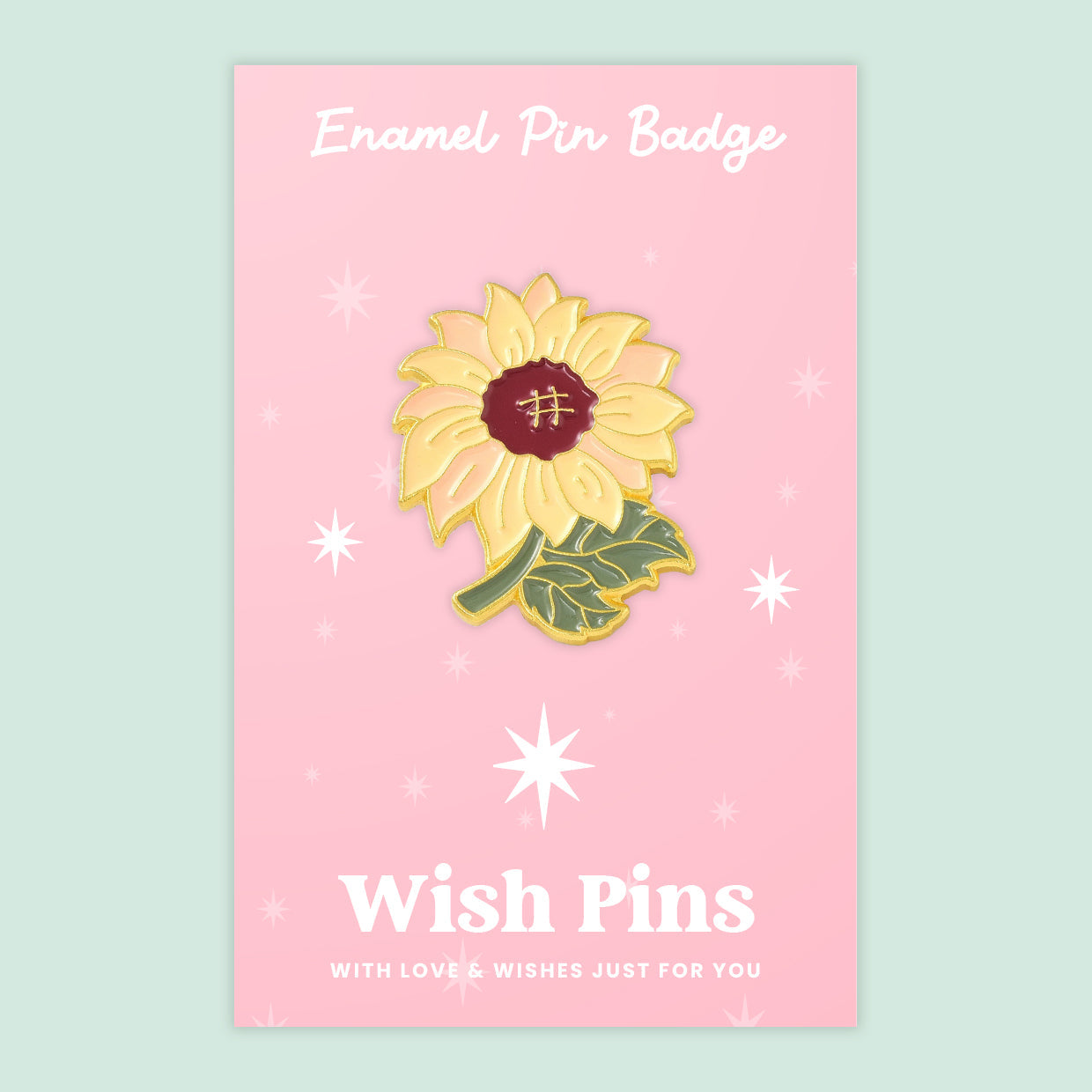 Sunflower - Wish Pins - Enamel Pin Badge (EWP004)