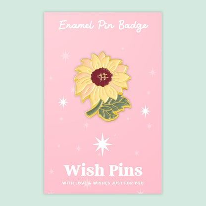 Sunflower - Wish Pins - Enamel Pin Badge (EWP004)