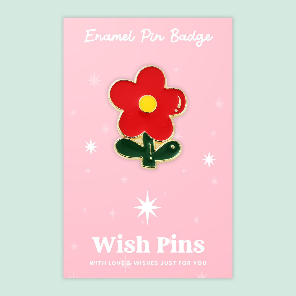 Flower - Wish Pins - Enamel Pin Badge (EWP024)