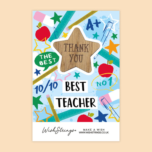 SALE - Pocket Hug – Best Teacher | Thank You Gift for Teacher | End of Term Appreciation Keepsake - FL001