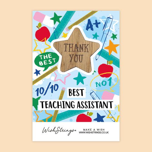 SALE - Best Teaching Assistant | Thank You Gift for Teaching Assistant | End of Term Appreciation Keepsake - FL002