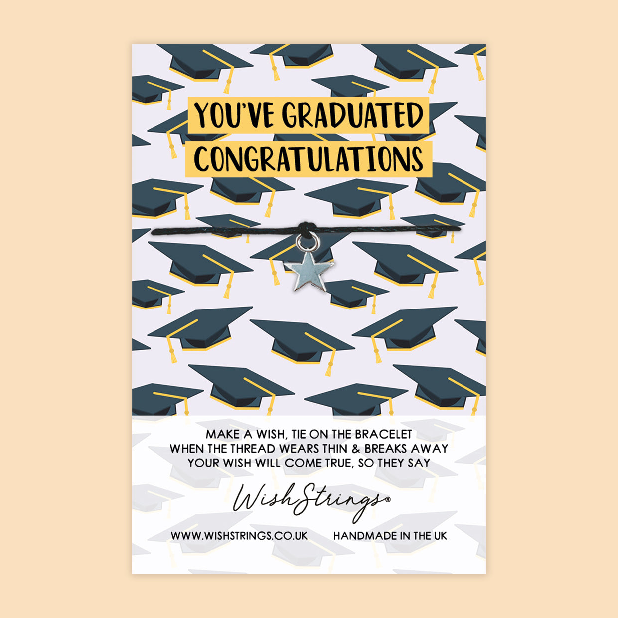 SALE - WishString Bracelet – You’ve Graduated Congratulations | Graduation Gift | Congrats Graduate Keepsake - FL011
