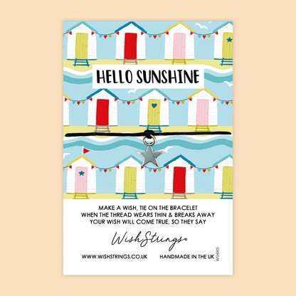 SALE - WishString Bracelet – Hello Sunshine | Positive Gift | Coastal & Feel Good Keepsake Bracelet - FL016