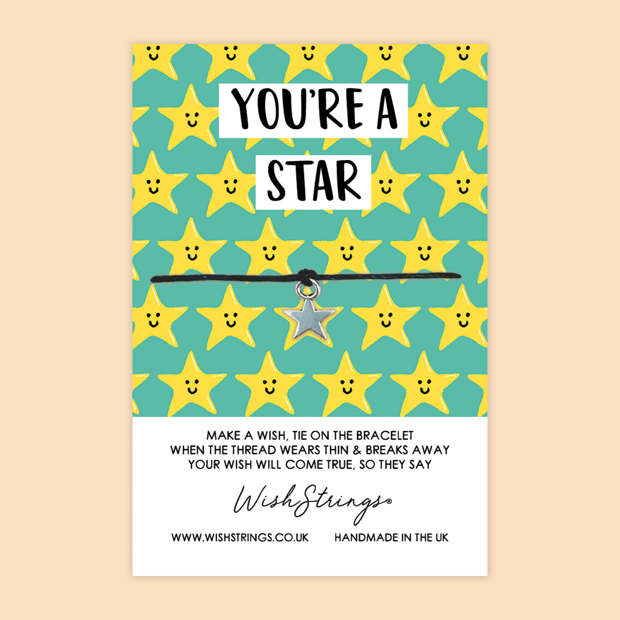 SALE - WishString Bracelet – You’re a Star | Thank You Gift | Positive & Appreciation Keepsake - FL024