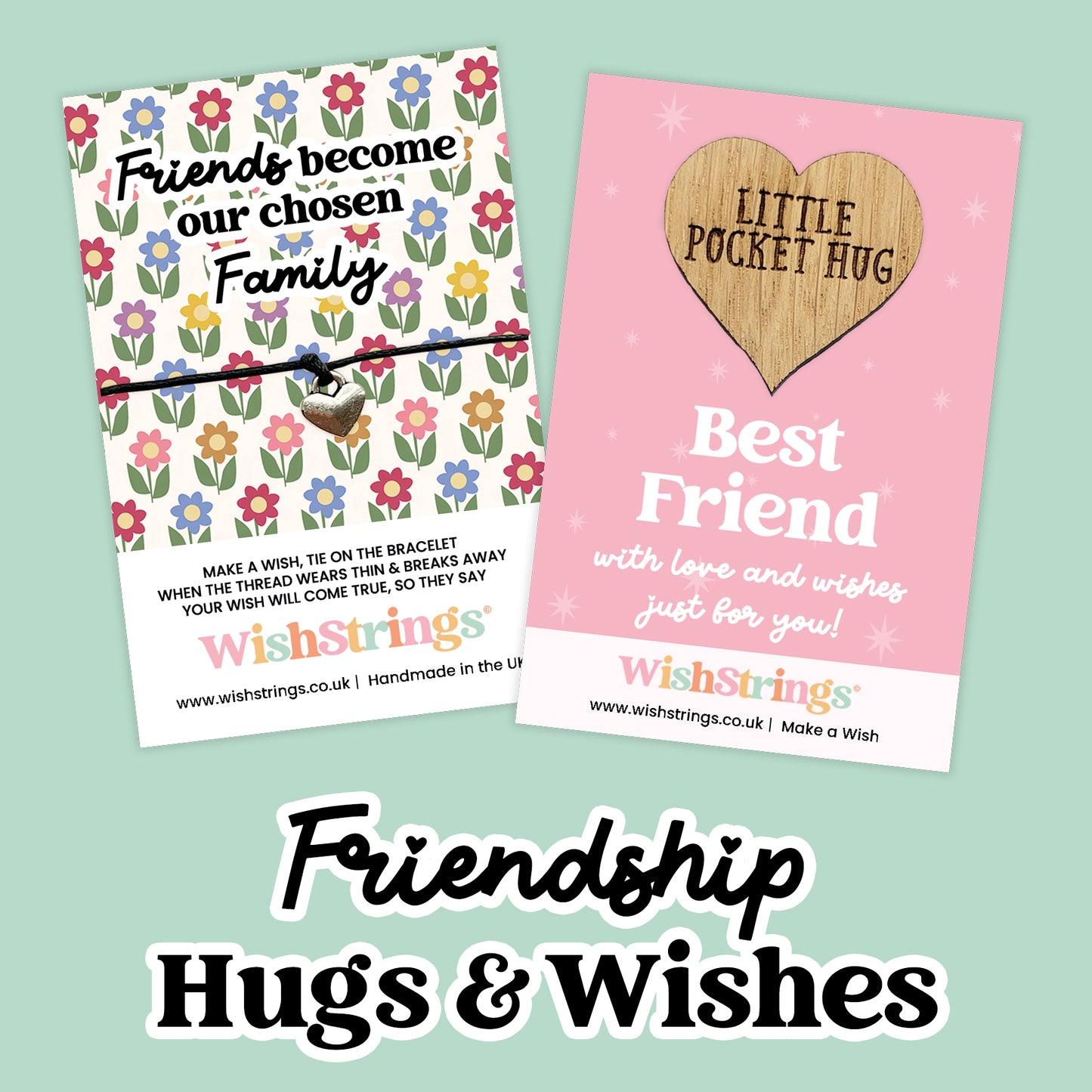 Friendship Collection – WishStrings & Pocket Hugs | Thoughtful Gifts for Friends | Handmade Friendship Keepsakes