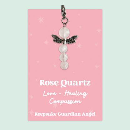 Gemstone Angel Collection – Crystal Angel Charms | Spiritual Healing Gifts | Comfort, Protection & Positivity
