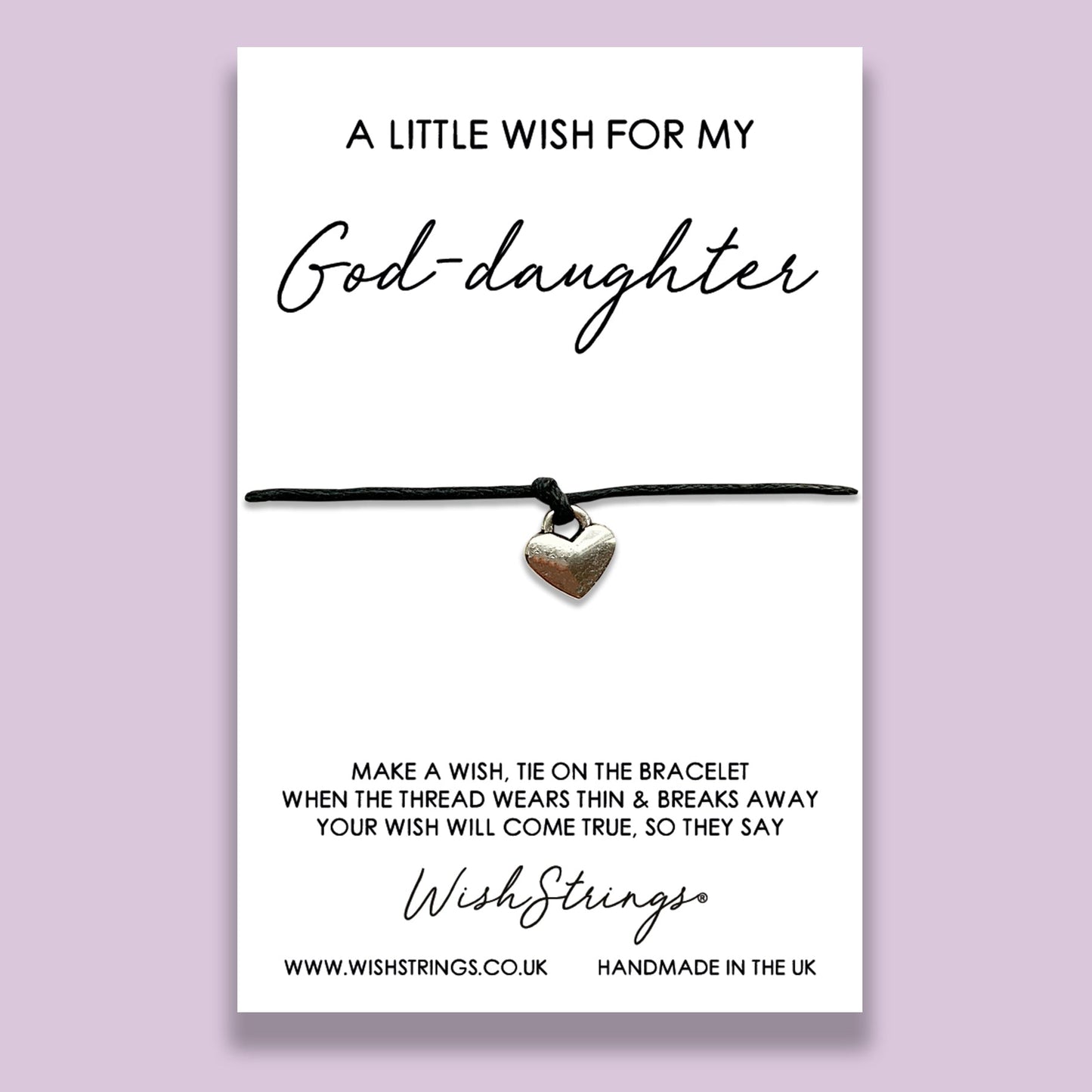 SALE - LittleWish GOD-DAUGHTER - WishStrings Wish Bracelet - S186♥