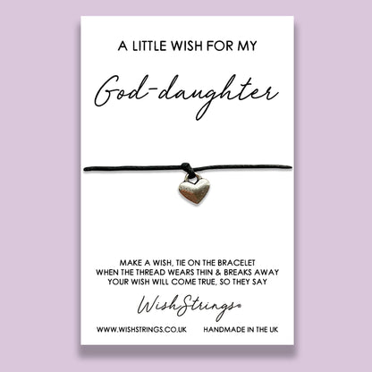 SALE - LittleWish GOD-DAUGHTER - WishStrings Wish Bracelet - S186♥