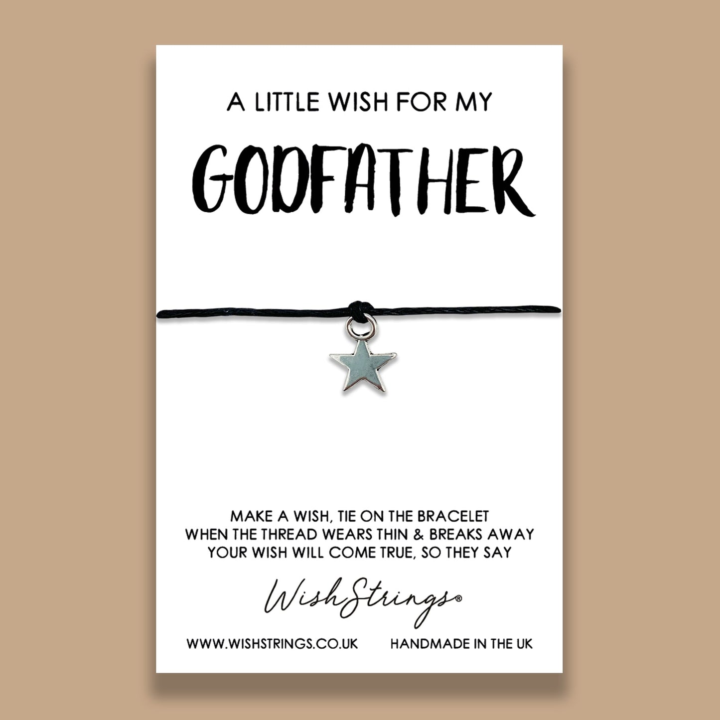 SALE - LittleWish GODFATHER - WishStrings Wish Bracelet - S173★