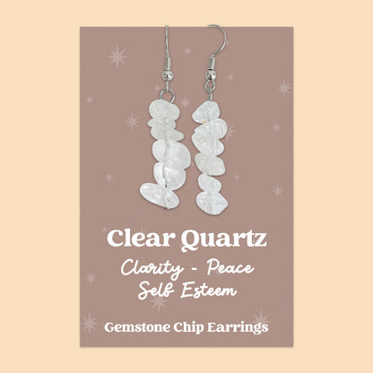 Gemstone Earring Collection – Natural Crystal Earrings | Healing Stone Jewellery | Wellbeing & Spiritual Gifts