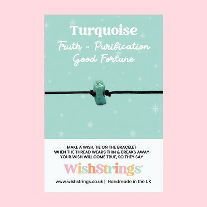 Gemstone WishString Bracelet Collection – Crystal Chip Wish Bracelets | Healing Stone Wishes | Handmade Wellbeing Gifts