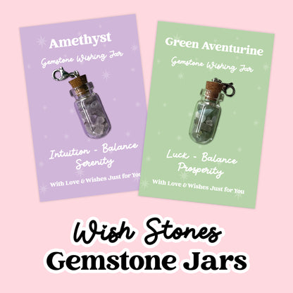 Gemstone Jar Collection – Crystal Chip Jars | Mini Healing Crystal Gifts | Positivity & Wellbeing Keepsakes