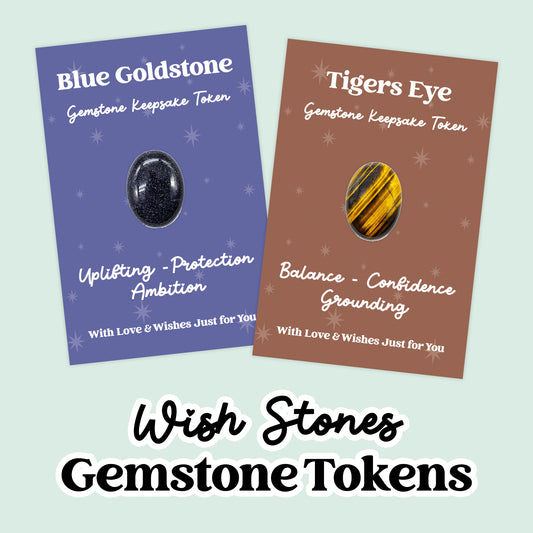 Gemstone Token Collection – Crystal Meaning Stones | Pocket Gemstone Gifts | Healing & Wellbeing Tokens