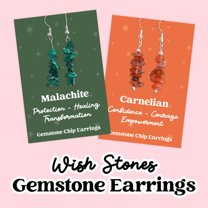 Gemstone Earring Collection – Natural Crystal Earrings | Healing Stone Jewellery | Wellbeing & Spiritual Gifts