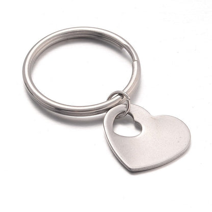 Love Between Mother & Daughter - Heart Keyring