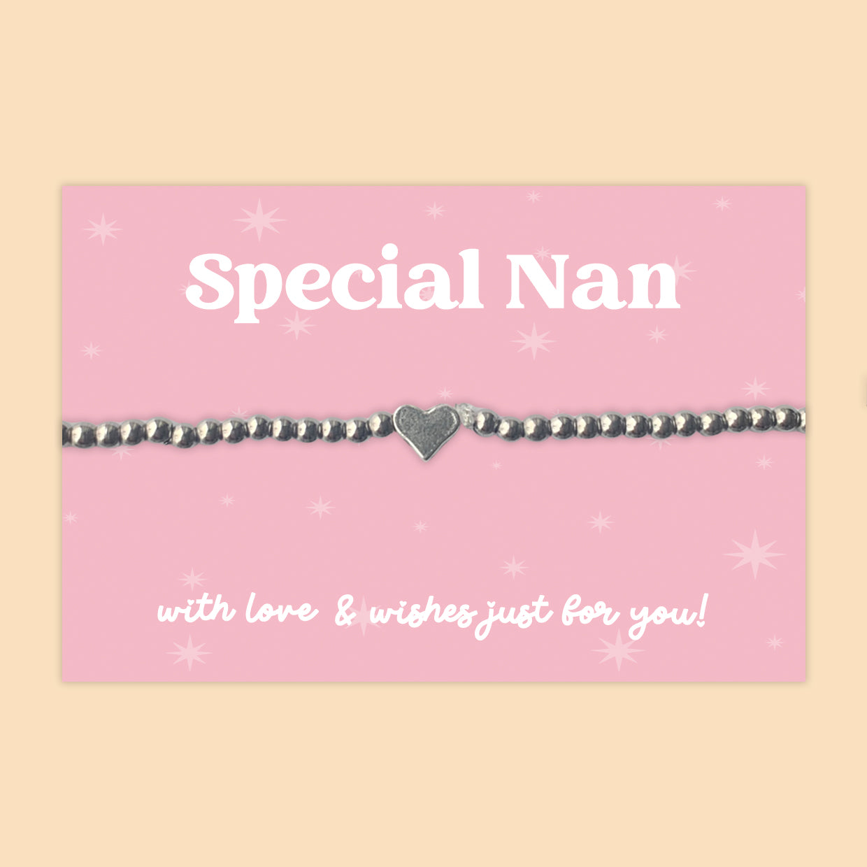 “Special Nan” Heart Charm Bracelet | Gift for Nan from Grandchild